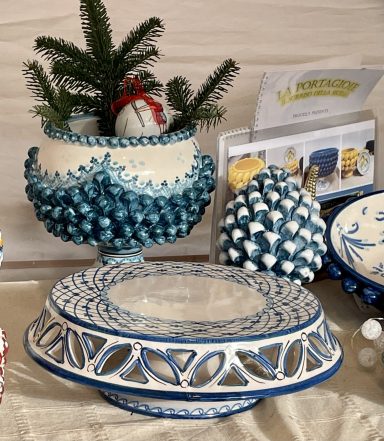 Tortenplatte Terrecotte del Sole Tortenplatte und Pokal